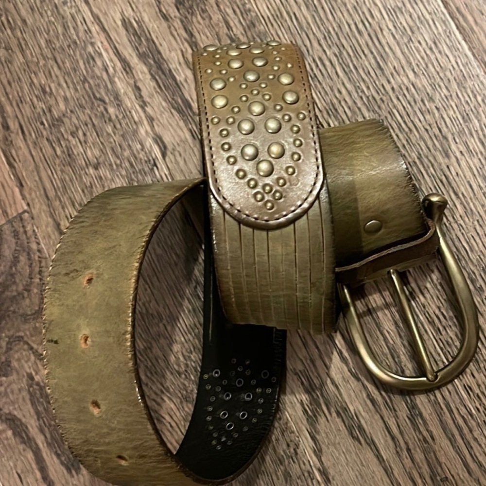 Leather belt (#342)